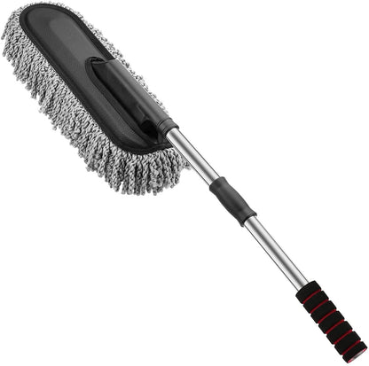No Dust Magic Car Duster With Handle 360 Degree Rotating Mop